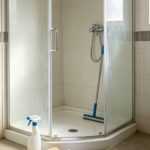 End of Tenancy Shower Glass Limescale Removal
