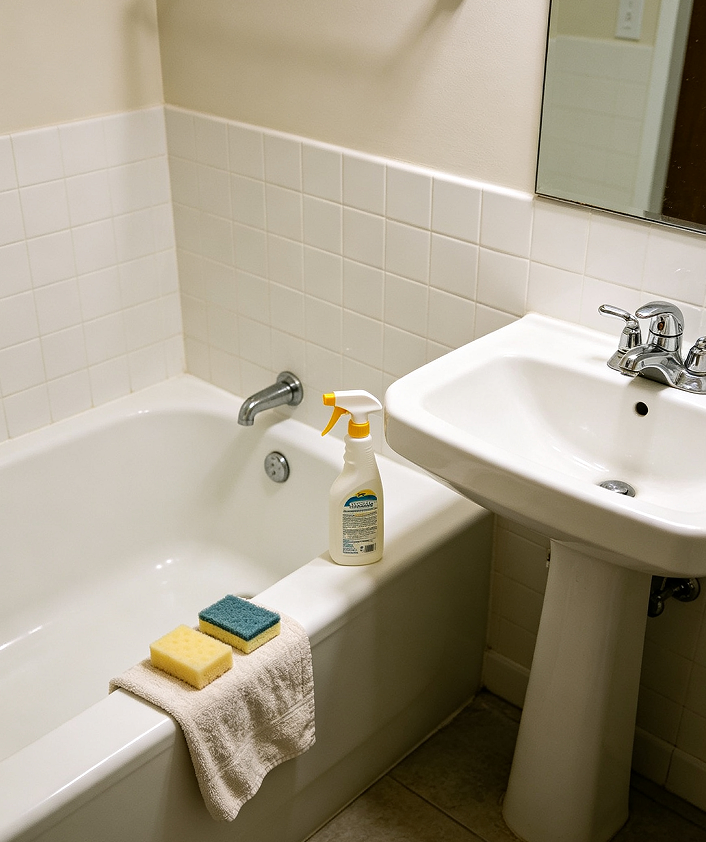 18 End of Tenancy Bathtub and Sink Polish Restoration - Image 1