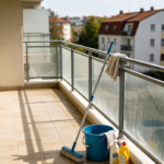 End of Tenancy Balcony Floor and Railing Cleaning