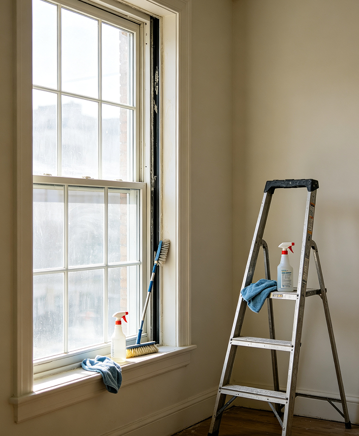 6 End of Tenancy Window and Door Frame Cleaning - Image 1